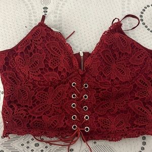 Lace crop top